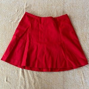 Red skirt